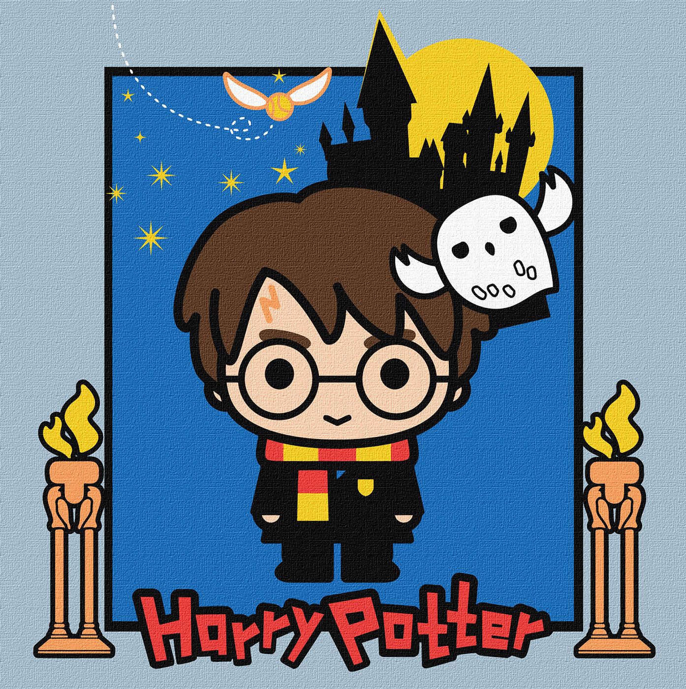 Картина за номерами Ideyka Harry Potter: Таємниці замку 25х25 см (KHO1367)